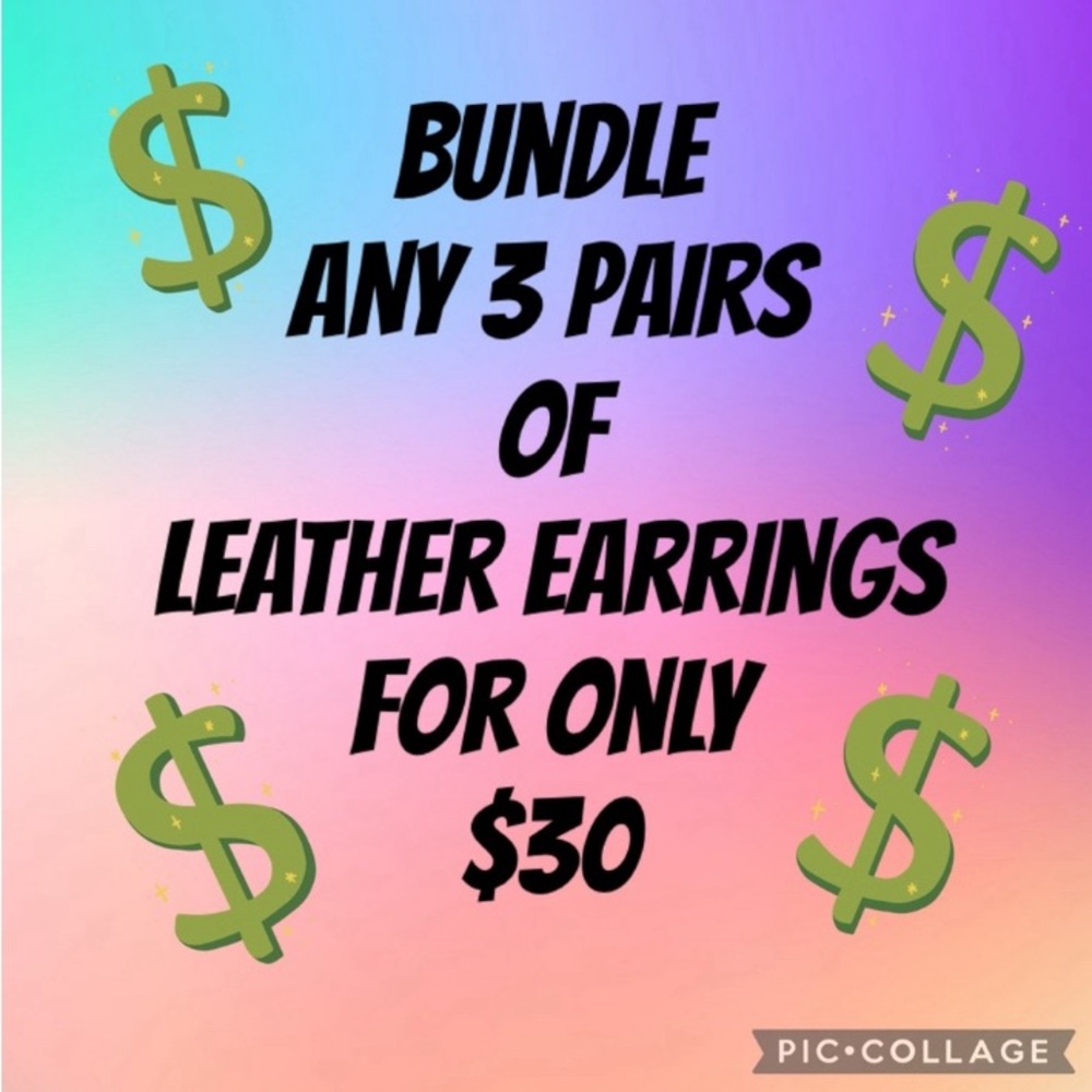 Leather Earrings Bundle Offer